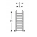 Silný hliníkový rebrík 3x12 8m univerzálny